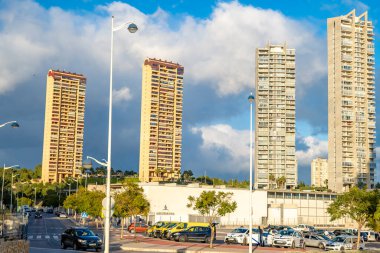 İspanyol Benidorm 'unda yüksek binalar