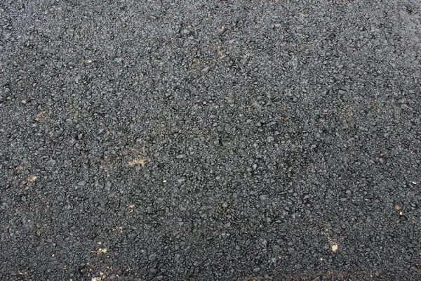 Texture Fresh Hot Black Asphalt Laid New Road — Stock Photo, Image