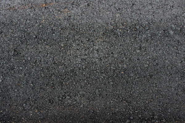 Texture Fresh Hot Black Asphalt Laid New Road — Stock Photo, Image