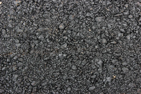 Texture Fresh Hot Black Asphalt Laid New Road — Stock Photo, Image