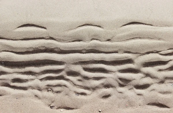 Nehrin Kıyılarındaki Kum Dokusu Gelgitten Sonra Kıyıdan Geliyor — Stok fotoğraf