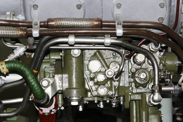 Внутренняя Структура Авиационных Двигателей Армейской Авиации Военной Авиации Аэрокосмической Промышленности — стоковое фото