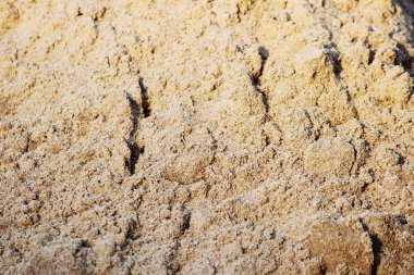 İnşaat alanındaki ince kum dokusu.