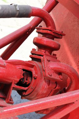 Hidrolik sistem diskine sulama suyu sokakları Gatchina Leningrad bölgesinde traktöre