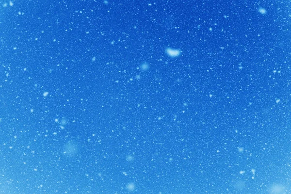 Falling Snow Flakes Snowfall Sky — 스톡 사진