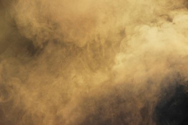 Islak tahtaların ve talaşların bulunduğu ateşten beyaz duman.