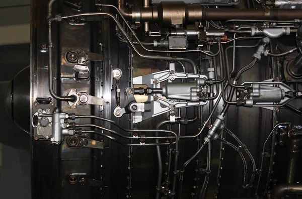 the internal structure of the aircraft engine, army aviation, military aircraft and aerospace industry