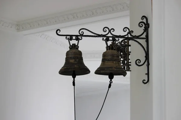 two bells inside the church for making music during the holidays