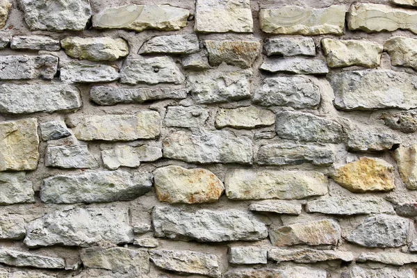 Structuur Beige Muur Van Historische Stenen Kalkhoudend Tufsteen Gatchina Rusland — Stockfoto