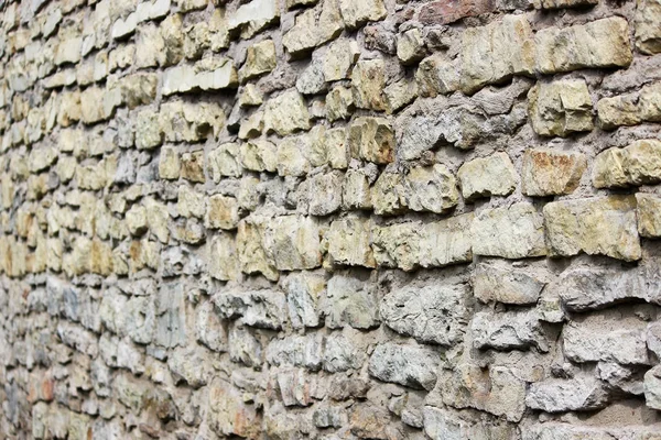 Textura Parede Bege Pedras Históricas Tufo Calcário Gatchina Rússia — Fotografia de Stock