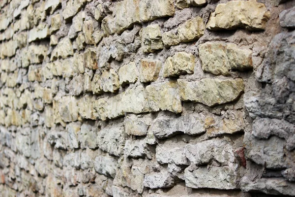 Textura Parede Bege Pedras Históricas Tufo Calcário Gatchina Rússia — Fotografia de Stock