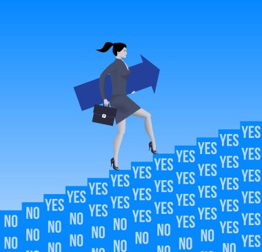 Kariyer merdiven fırsatları iş kavramı