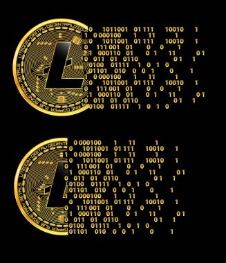 Kripto Döviz Alım litecoin altın simgeler kümesi