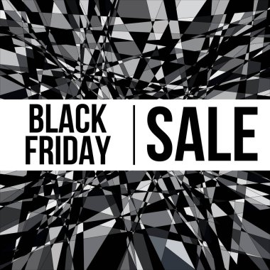 Siyah Cuma satış Tasarım poster