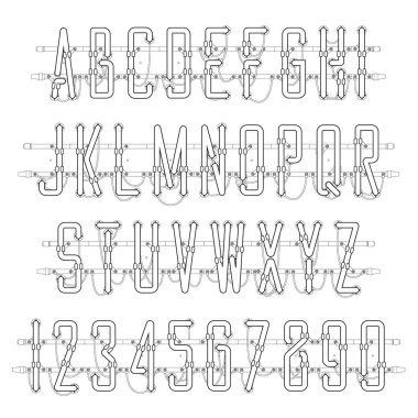 Beyaz Neon rahat komut dosyası yazı tipi