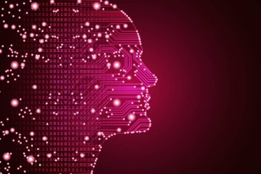 Büyük veriler ve yapay zeka kavramı.