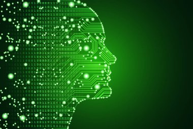 Büyük veriler ve yapay zeka kavramı.