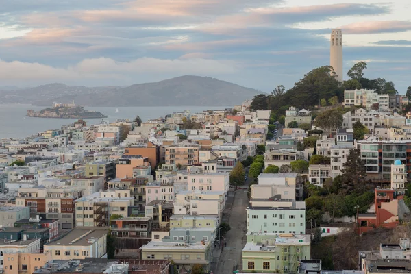 Barrios Telegraph Hill y North Beach — Foto de Stock