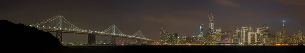 Happy Holidays San Francisco Panoramic Skyline — Stock Photo, Image