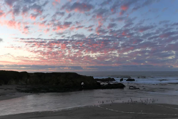 Puesta de sol en Pescadero State Beach — Foto de Stock