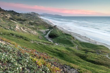 Fort Funston kıyı günbatımı
