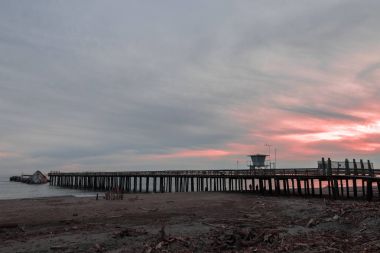 Seacliff devlet Beach, Aptos, Kaliforniya ABD.