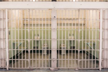 San Francisco, California, Amerika Birleşik Devletleri - 30 Nisan 2017: Adjucent hücreleri Alcatraz hapis.