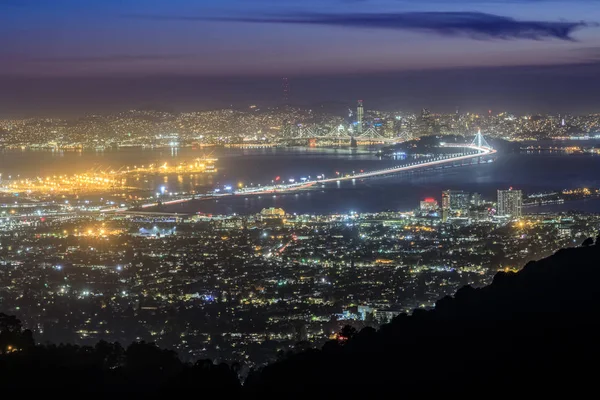 San Francisco noční světla — Stock fotografie