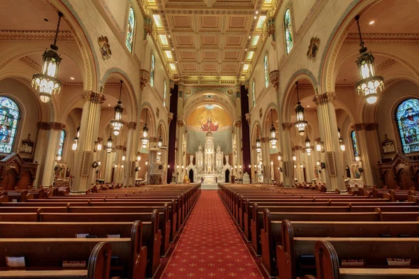 São Francisco Califórnia Dezembro 2017 Interior Igreja Dos Santos Pedro — Fotografia de Stock