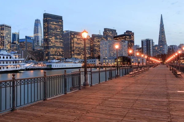 San Francisco Városára Sétánytól Pier San Francisco California Amerikai Egyesült — Stock Fotó