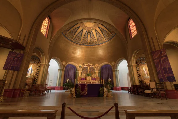 San Francisco Kalifornien März 2018 Innenraum Der Basilika Kirche Altar — Stockfoto