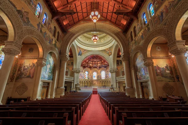 Stanford Califórnia Março 2018 Interiores Igreja Memorial Stanford Localizado Quad — Fotografia de Stock