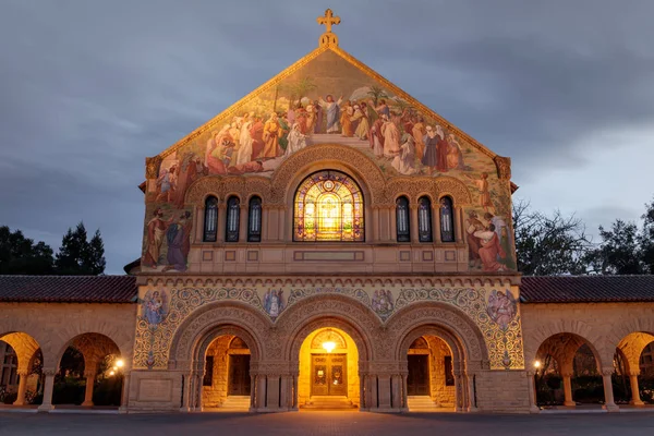 Stanford California Marzo 2018 Fachada Norte Stanford Memorial Church Del — Foto de Stock