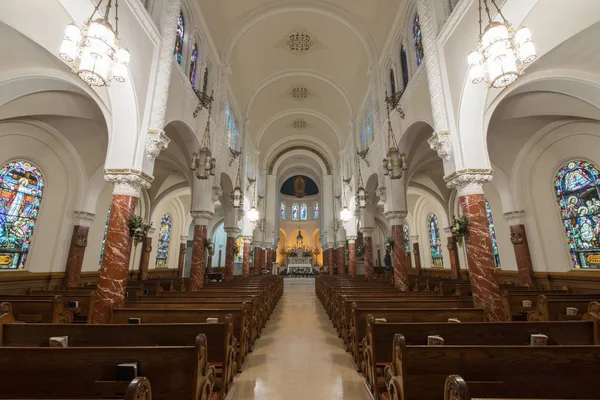 San Francisco Califórnia Abril 2018 Nave Igreja Notre Dame Des — Fotografia de Stock