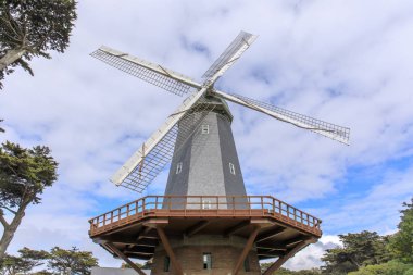 Murphy Windmill (South Windmill) in the Golden Gate Park in San Francisco, California, USA. The Golden Gate Park windmills are two historic windmills located at Golden Gate Park in San Francisco, California. They are: Dutch Windmill Murphy Windmill. clipart