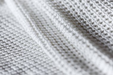 Katlanmış beyaz Triko yakın çekim