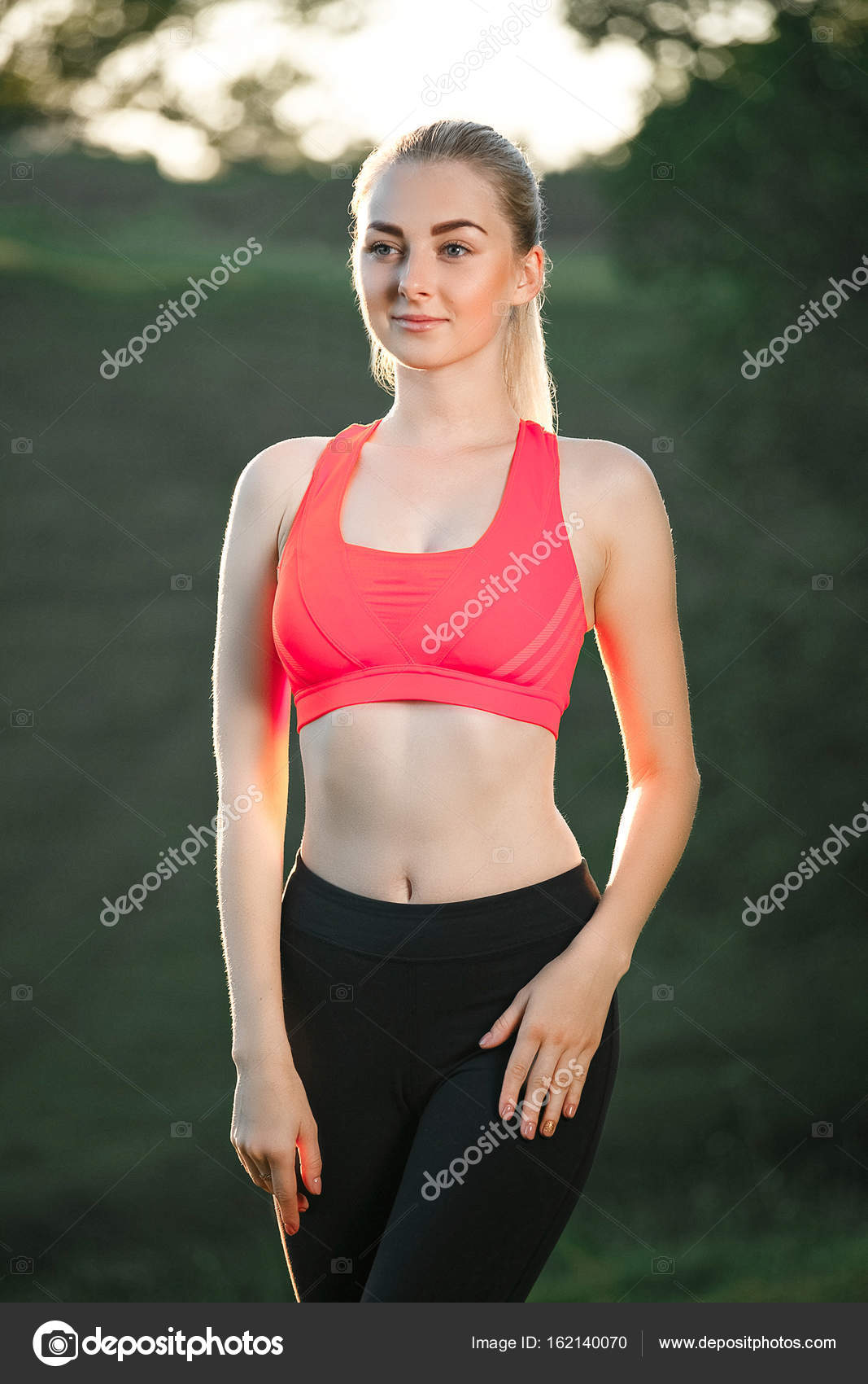 Mode De Vie Sain Sport Athlétique Jeune Femme En Tenue De