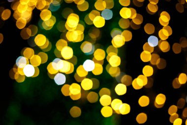 Işıklar ve fenerler gece. Bokeh