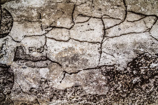 Pared de cemento de hormigón grunge con grieta en edificio industrial, ideal para su diseño y textura de fondo — Foto de Stock