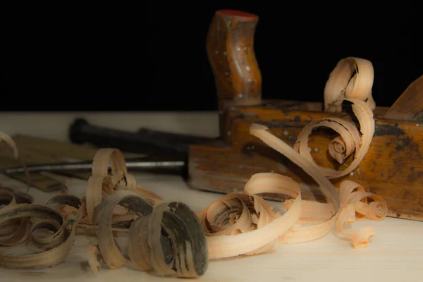 Herramientas de carpintería antiguas —  Fotos de Stock