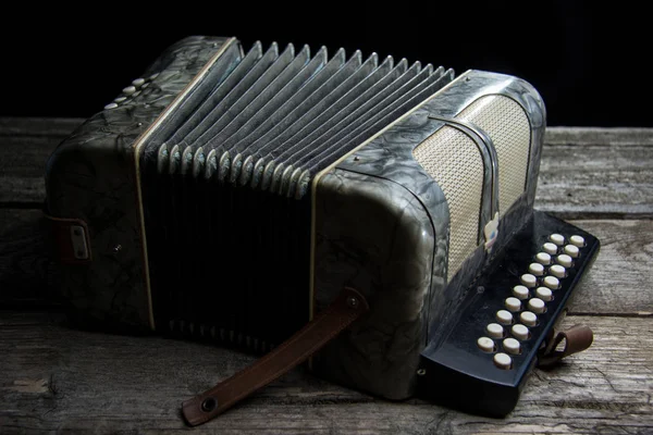 Vieil accordéon au vin — Photo