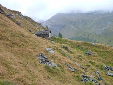Sonbahar romantik alp peyzaj