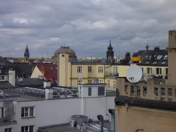 Prags centrum tak Panorama — Stockfoto
