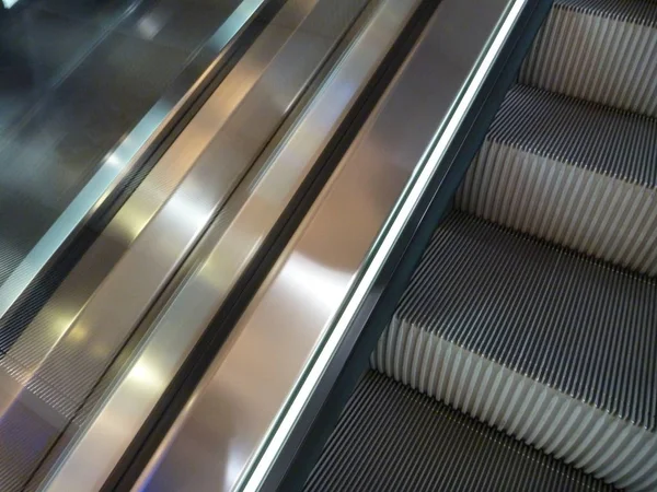 Detail of a modern moving stair — Stock Photo, Image