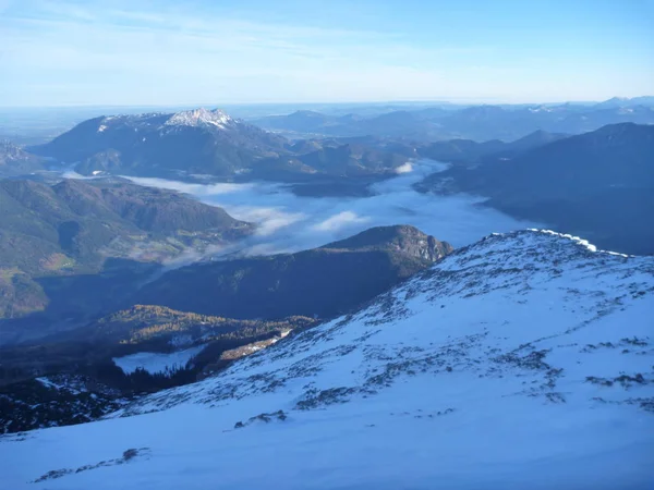 Besteigung des Watzmann am frühen Morgen — Stockfoto