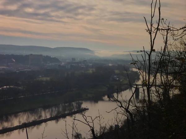 Luftaufnahme der Moldau in Prag — Stockfoto