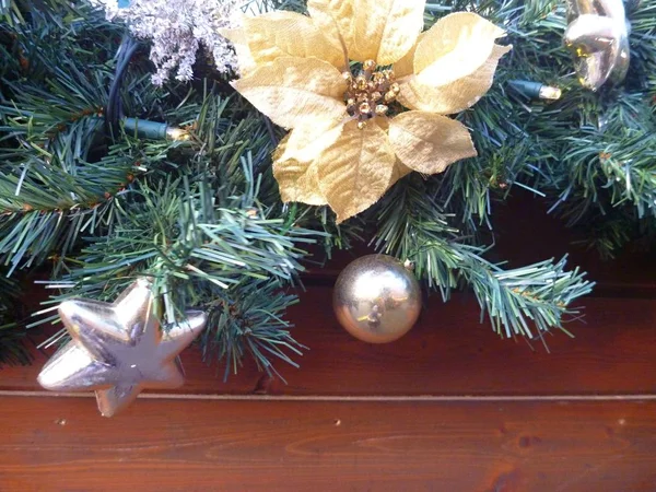 Een mooie kleurrijke churistmas decoratie — Stockfoto