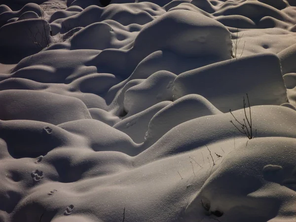 Jizerske hory ridge Çek Cumhuriyeti'nde kışın — Stok fotoğraf