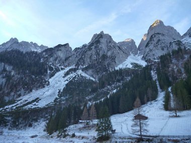 erken kış güzel salzkammergut trekking