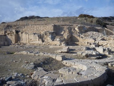 bir antik tarihi kazı sitesi